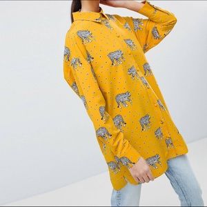 ASOS DESIGN Longline Blouse